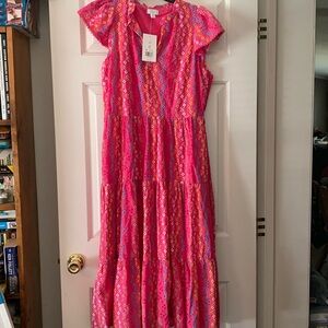NWOT crown & ivy Pink and Orange Maxi Dress
worn once